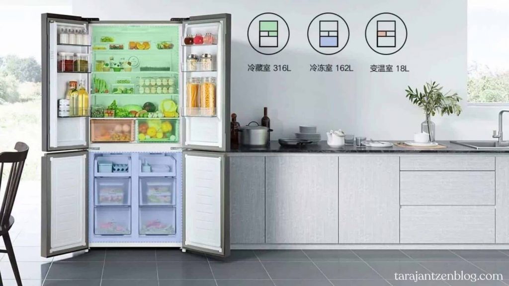 Xiaom iได้เปิดตัว ตู้เย็นอัจฉริยะ MIJIA Cross Door 430L ในประเทศจีน ตู้เย็นมีลักษณะภายนอกที่ทำจากหินชนวน Moyu