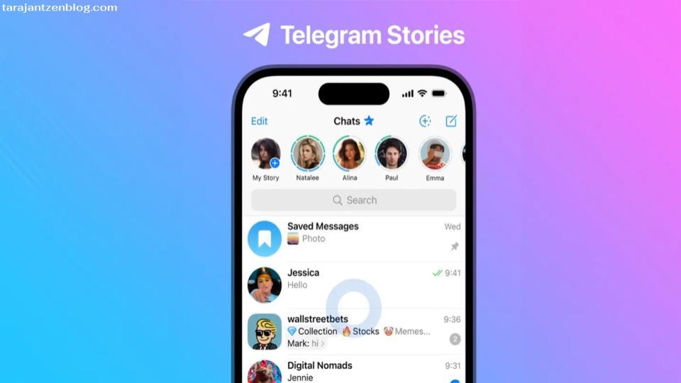 ตอนนี้ผู้ใช้สามารถดำเนินการต่อและโพสต์วิดีโอของตนได้ เรื่องราวของผู้ติดต่อของพวกเขาใน Telegram สามารถพบได้เหนือรายการแชท