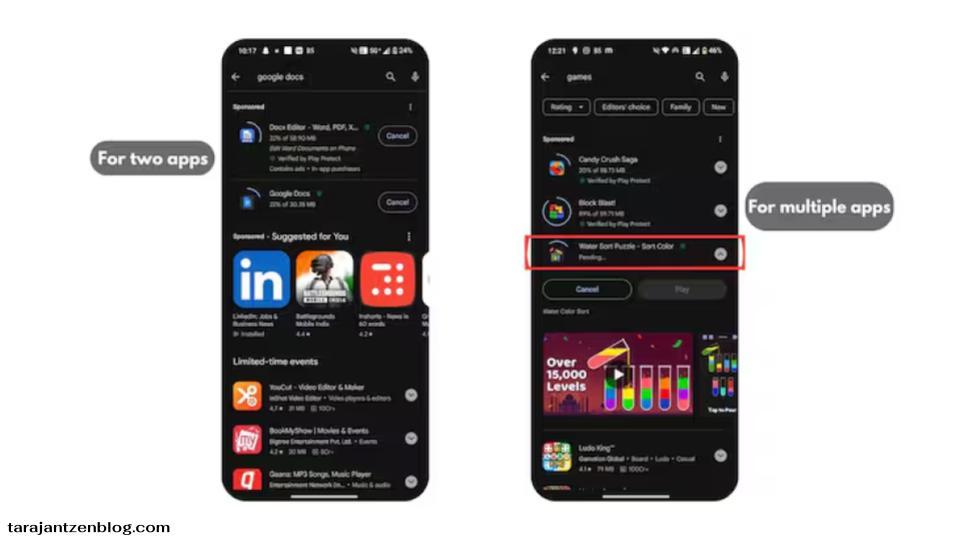 Google Play Store ให้คุณดาวน์โหลดสองแอพพร้อมกันได้แล้ว ก่อนหน้านี้ Google App Store สำหรับอุปกรณ์ Android อนุญาตให้ดาวน์โหลดได้ครั้งละหนึ่งรายการ